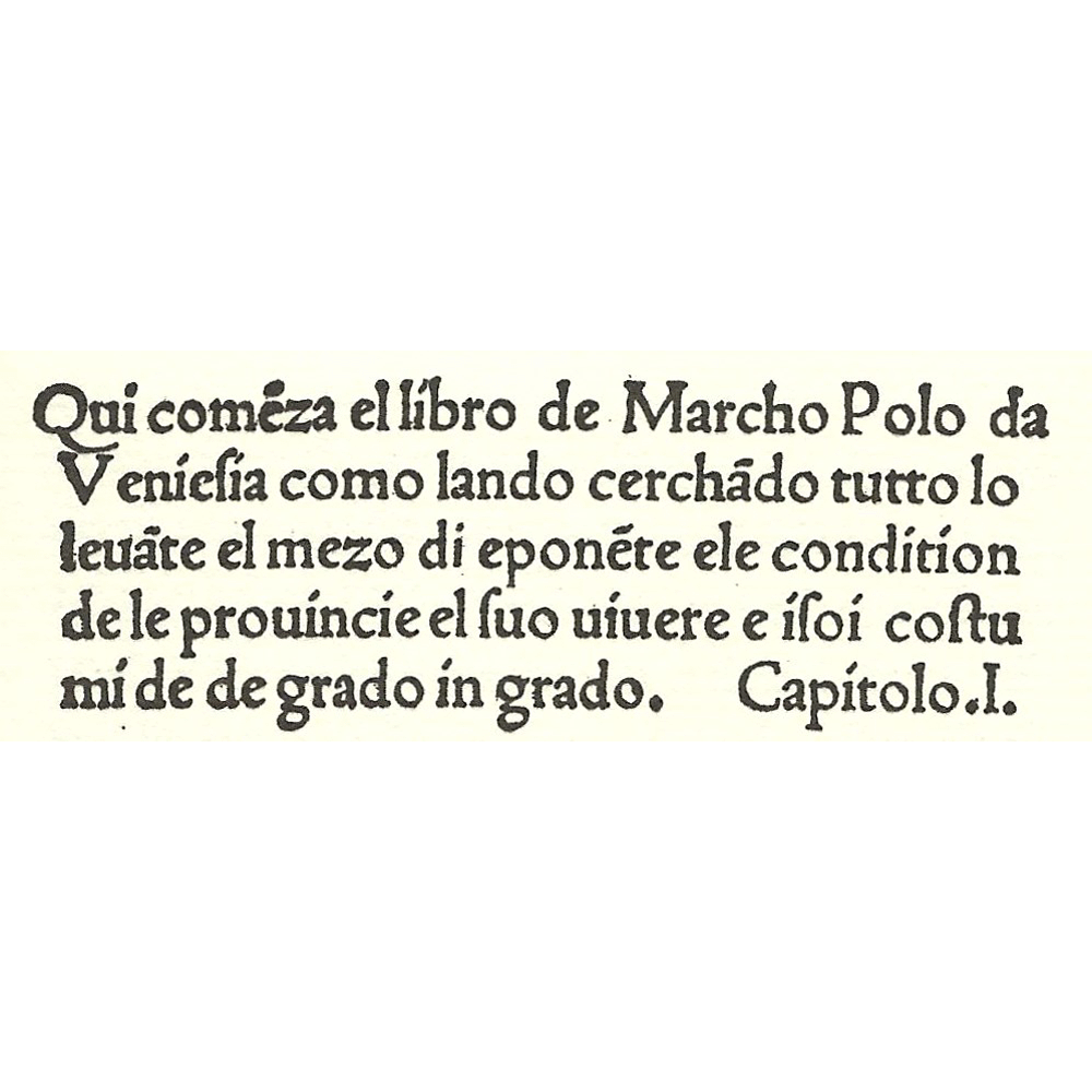 Meravegliose cose mondo-Marco Polo-Sessa-Incunabula & Ancient Books-facsimile book-Vicent García Editores-2 Beginning